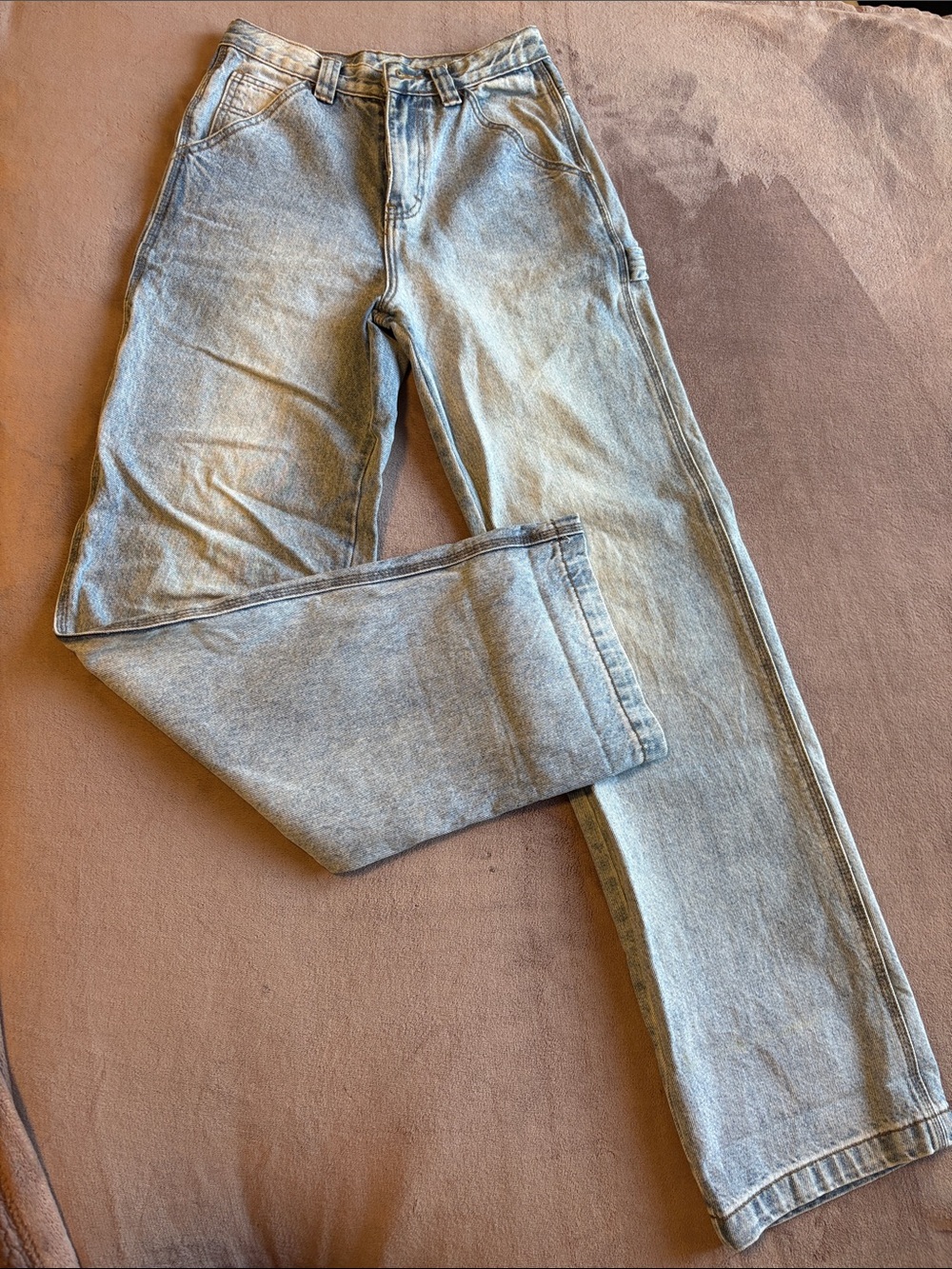BRANDY MELVILLE PAINTER PANTS HIGH RISE